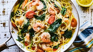 Shrimp Scampi with Spinach and Tomatoes [upl. by Lotsirk]