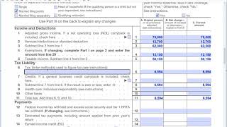 How to fill out Form 1040X Amended Tax Return [upl. by Centeno746]