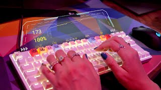 ASMR  Speed Typing  Testing 3 Mechanical Keyboards  Clicky Satisfying Typing Test [upl. by Januisz248]