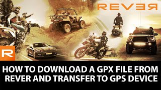 How to Download GPX to Garmin in REVER [upl. by Edlyn]