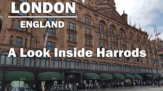 Walking around HARRODS shopping paradise for the mega rich in London England STORE TOUR [upl. by Previdi]