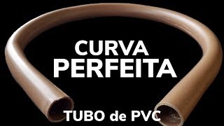 COMO FAZER CURVA EM TUBO DE PVC COMO CURVAR O CANO DE PVC [upl. by Simsar]