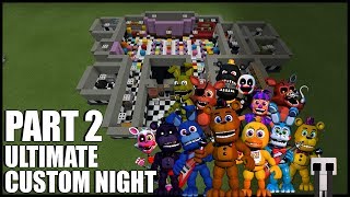 How To Build FNAF Ultimate Custom Night In Minecraft Part 2 [upl. by Anoiuq382]