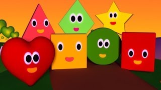 The Shapes Song  Nursery Rhymes  Nursery Rhymes With Lyrics [upl. by Pollie437]