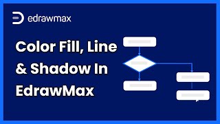 Color Fill Line and Shadow  EdrawMax Tutorial [upl. by Nissie]