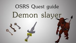 OSRS Demon slayer quest guide [upl. by Leunad]