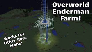 How to Find Enderman in The Overworld Overworld Enderman Farm [upl. by Clo721]