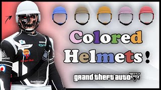 GTA5 I Requested Colored Bulletproof Helmets Glitch PATCH 154 Male Female COLORED HELMETS [upl. by Alena]