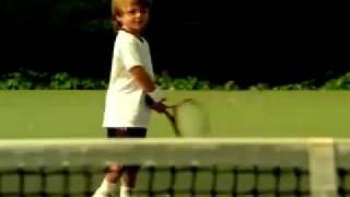 Andre Agassi amp Steffi Graf  Son Playing Tennis [upl. by Aratahs]