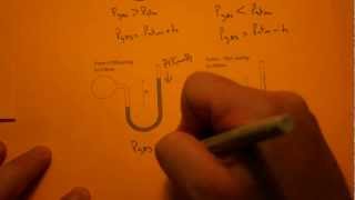 Determining Pressure from a Manometer [upl. by Athelstan281]