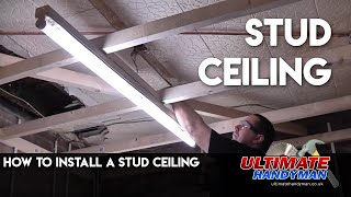 How to install a stud ceiling [upl. by Nolla]