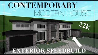 22K Modern Contemporary House SPEEDBUILD LAYOUT INCLUDED Welcome To Bloxburg [upl. by Nonnaer874]