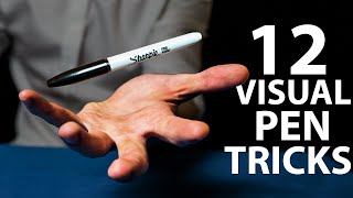 12 AMAZING Pen Tricks Anyone Can Do  Revealed [upl. by Sible739]