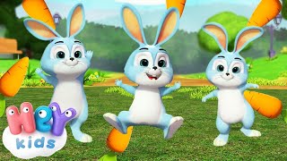 Les Petits Lapins  Comptines pour maternelle  HeyKids Français [upl. by Cousins661]