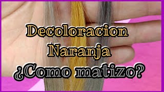 Decoloración Naranja como matizar  Lilyymakeuup [upl. by Patric]