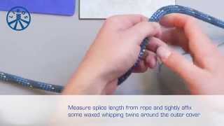 DYNEEMA DOUBLE BRAID SPLICE [upl. by Arayk]