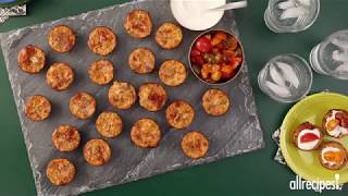 How to Make Marvelous Mini Mexican Quiches  Appetizer Recipes  Allrecipescom [upl. by Ennovehc]