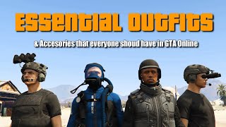 GTA V Online Essential outfits amp Accessories that everyone should have [upl. by Mauldon]