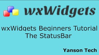 wxWidgets Beginners Tutorial  The StatusBar [upl. by Malory42]