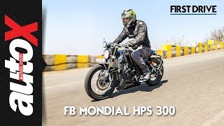 FB Mondial HPS 300  First Ride  Review  autoX [upl. by Boyden]