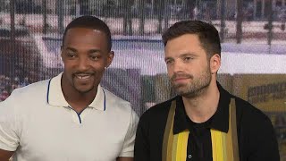 ComicCon 2019 Anthony Mackie and Sebastian Stan Full Interview [upl. by Ioab]