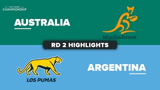 The Rugby Championship 2023  Australia v Argentina  Rd 2 Highlights [upl. by Erdnael]