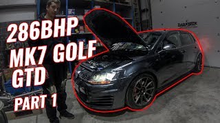 286BHP CUNA 20 TDI VW GOLF MK7 GTD  TUNING EXPLAINED  DARKSIDE DEVELOPMENTS [upl. by Hsepid]