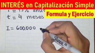 INTERES en CAPITALIZACION SIMPLE [upl. by Esertap]