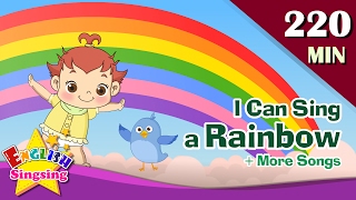 I Can Sing a Rainbow  More Nursery Rhymes  50 Kids songs with lyrics  English animation [upl. by Ahsinnod]