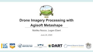 DroneCamp 2020 Drone Imagery Processing with Agisoft Metashape [upl. by Beth]