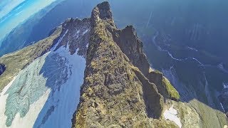 RAW Wingsuit Flight Norway ridge surfing [upl. by Argent723]