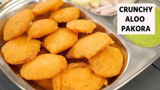 Crunchy Aloo Pakora  Easy Lockdown Street Style Recipes  CookingShooking [upl. by Reprah314]