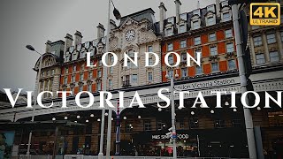 London Victoria Station Walk Through England 4K [upl. by Atsugua]