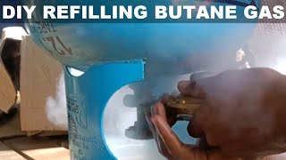 How to Refill Gas Butane  DIY REFILLING BUTANE GAS [upl. by Marven]