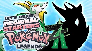 Drawing Starters from Pokémon ZA Leaks [upl. by Osher]