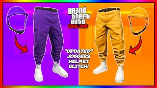 UPDATED GTA 5 ONLINE HOW TO GET ORANGE amp PURPLE JOGGERS  BULLETPROOF HELMETS AFTER PATCH 165 [upl. by Idette]