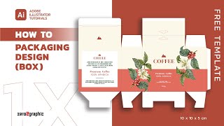 How to Create Packaging Design Box in Adobe Illustrator CC 2020 [upl. by Ocram]