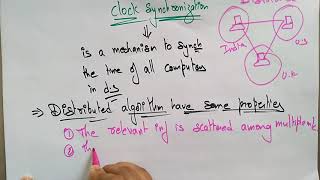 Clock Synchronisation  Distributed Systems  Lec49  Bhanu Priya [upl. by Fitzpatrick]