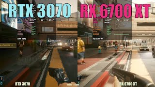 RTX 3070 vs RX 6700 XT  1080p gaming [upl. by Maddock]