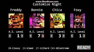 Five Nights at FreddysCustom Night 1987  Golden Freddy Jumpscare [upl. by Couhp981]