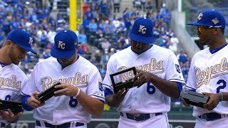 NYMKC Royals honored with 2015 World Series rings [upl. by Koziarz]