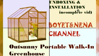 outsunny greenhouse unboxing and assembly [upl. by Dweck]