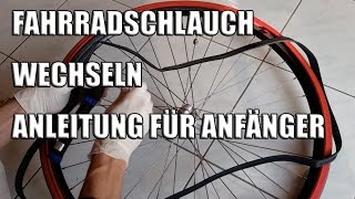 Fahrradschlauch wechseln  Anleitung für Anfänger [upl. by Saravat]