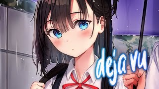 Nightcore  deja vu  Olivia Rodrigo Lyrics [upl. by Bilat]