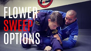 Flower Sweep Options  BJJ and MMA Techniques  CVBJJ Online [upl. by Yates]