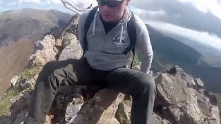 Stuck on Crib Goch Knife Edge Ridge Snowdon [upl. by Aldous]