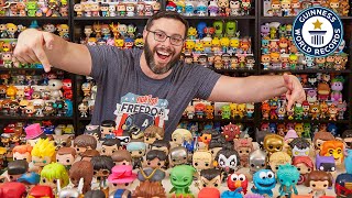 Largest Collection of Funko Pops  Guinness World Records [upl. by Grubb]