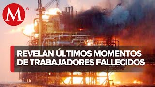 Van siete fallecidos tras incendio en plataforma de Pemex [upl. by Innep]