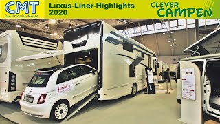 500000€ auf 4 Rädern Die LuxusLinerHighlights der CMT 2020 Stuttgart  Review  Clever Campen [upl. by Bernadina]