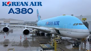 🇺🇸 Los Angeles LAX to Seoul ICN 🇰🇷 Korean Air Airbus A380  FULL FLIGHT REPORT Polar route [upl. by Oinotna339]